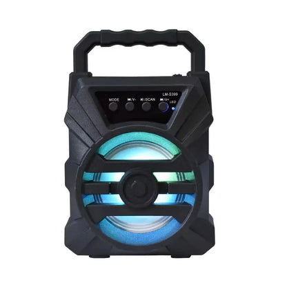 Portable Bluetooth Speaker - 500mAh High Power Sound, TF Card Karaoke & Enhanced Bass for Outdoor Dancing, Handheld Mini Subwoof