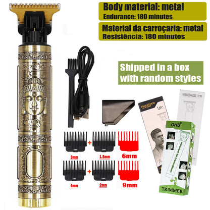 Vintage T9 Hair Clipper Beard Shaving Body Hair Trimmer Clippers Electric Men Haircut Machine 0mm Barber Shaver