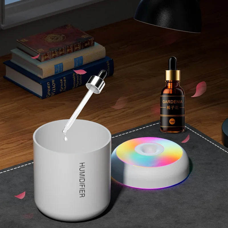 Mini Air Humidifier 180ML USB Electric Aroma Diffuser Essential Oil Purifier Aromatherapy Mist Maker Lights For Car Home Bedroom