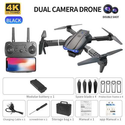 KBDFA 2023 New E88 Pro WIFI FPV Drone Wide Angle HD 4K 1080P Camera Height Hold RC Foldable Quadcopter Dron Helicopter Toys Gift