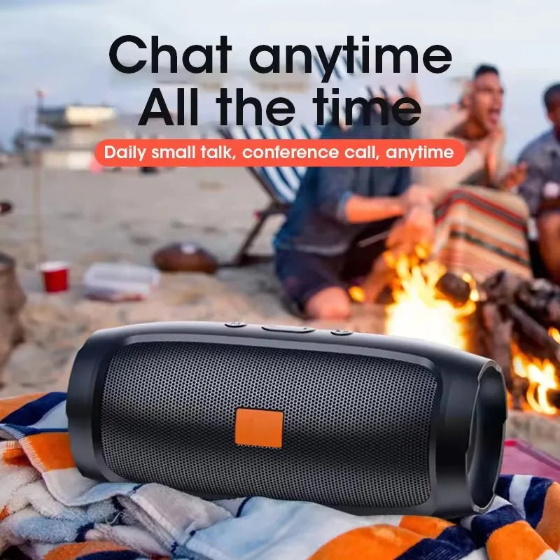 Portable Subwoofer Bluetooth Speakers Outdoor Stereo Surround Waterproof Loudspeaker Wireless Sound Box Support FM Radio TF Card