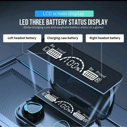 NEW M10 TWS Wireless Headphones Earphones 2500mAh Charging Box Bluetooth-compatible Stereo Waterproof Headsets With Microphone