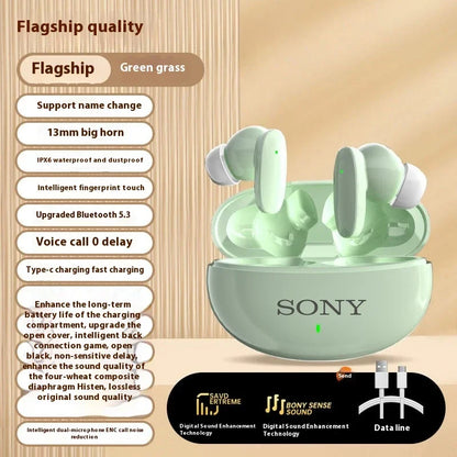 Original Sony S90 Earphone TWS Bluetooth Headset HiFi Wireless Headphone Mic Noise Reduction Earbuds Waterproof Game Motion