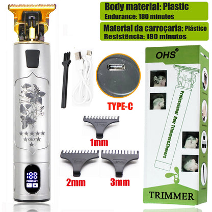 Vintage T9 Hair Clipper Beard Shaving Body Hair Trimmer Clippers Electric Men Haircut Machine 0mm Barber Shaver