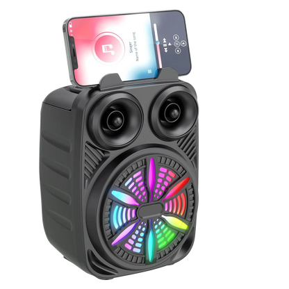 Portable Bluetooth Speaker - 500mAh High Power Sound, TF Card Karaoke & Enhanced Bass for Outdoor Dancing, Handheld Mini Subwoof