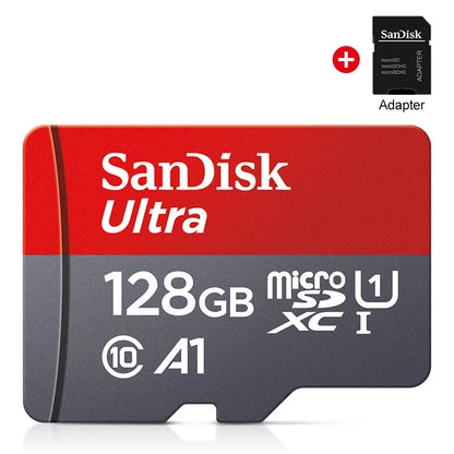 TFcard 64GB 16GB 32GB Memory Card 128GB Class 10 Microsd SD Card 100MB/S UHS-I A1 Card + Adapter for Phone/PC Standard Shippin
