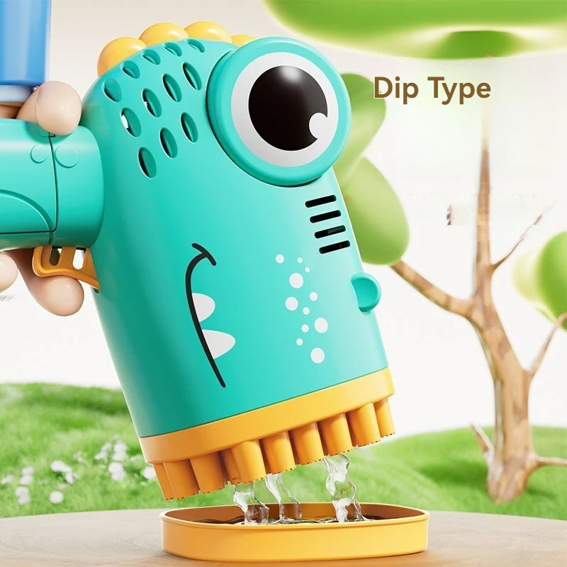 40 Hole Dinosaur Bubble Handheld Bubble Machine, Electric Bubble Gun, Outdoor Wedding Party Toy