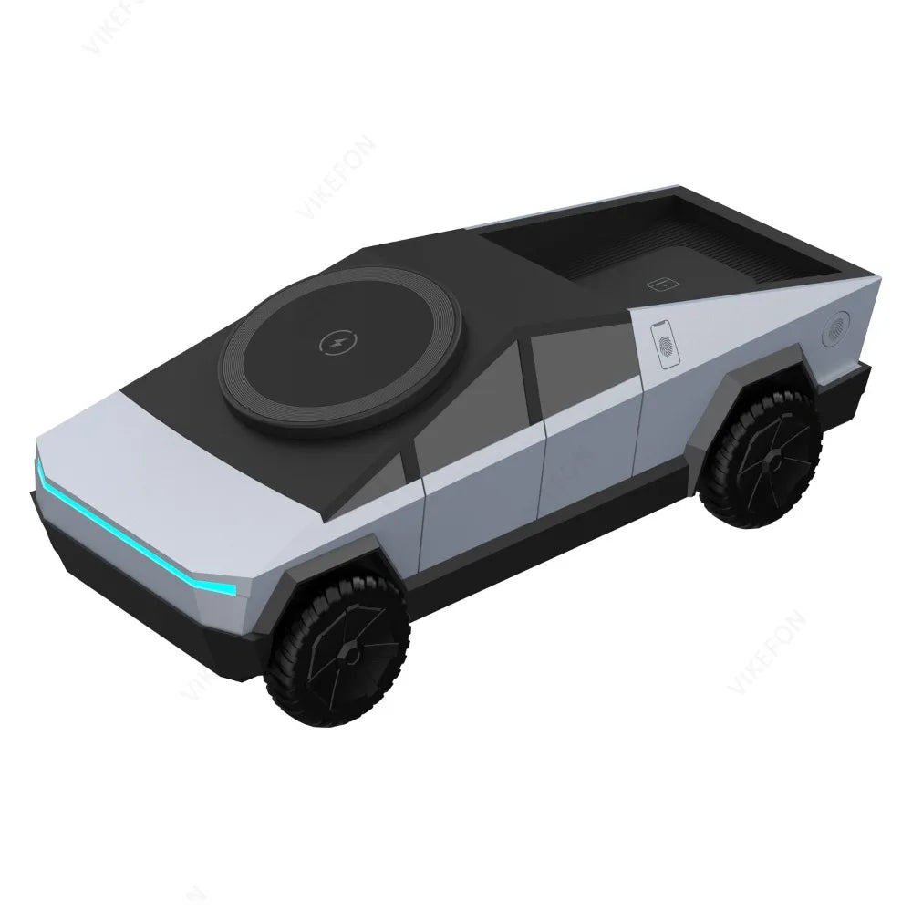 Magnetic 3 In 1 Wireless Charger Car Phone Stand For Magsafe iPhone 16 15 14 Apple Watch 10~2 SE AirPods Pro Smartwatch Charging