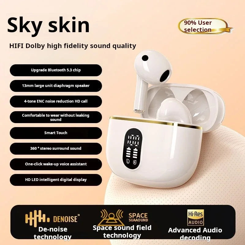 Origin X87 True Wireless Earphone HIFI Stereo Sound ENC Bluetooth Headphones Power Display Earbuds For IPhone Samsung Headset