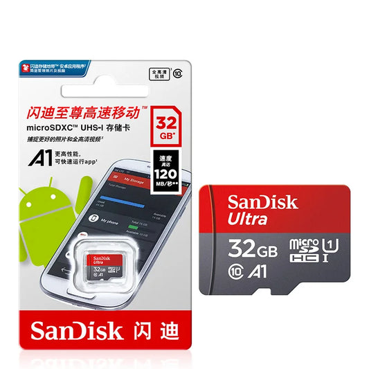 TFcard 64GB 16GB 32GB Memory Card 128GB Class 10 Microsd SD Card 100MB/S UHS-I A1 Card + Adapter for Phone/PC Standard Shippin