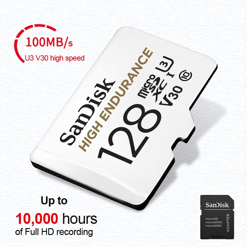TFcard 64GB 16GB 32GB Memory Card 128GB Class 10 Microsd SD Card 100MB/S UHS-I A1 Card + Adapter for Phone/PC Standard Shippin