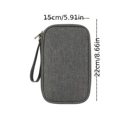 Portable Travel Data Cable Storage Bag for Electronics